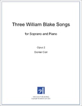 Three William Blake Songs for Soprano and Piano Vocal Solo & Collections sheet music cover